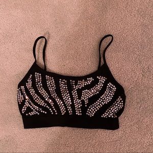 Sequined Dance Bra